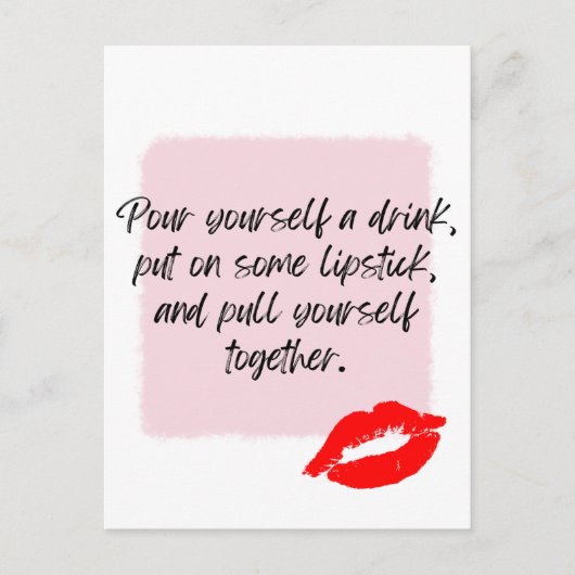 エリザベステイラー引用文 ポストカード (正面)