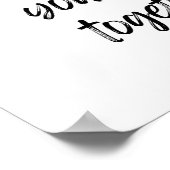 エリザベステイラー感動的引用文 ポスター (角)