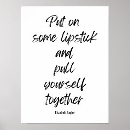 エリザベステイラー感動的引用文 ポスター