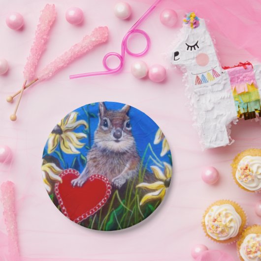 エリザベスハートとのプレート収集 ペーパープレート (パーティー)