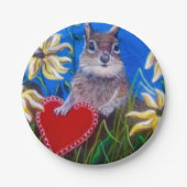 エリザベスハートとのプレート収集 ペーパープレート (正面)