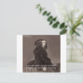 エリザベスバレットブラウニング信仰願望引用文 ポストカード (スタンド正面)