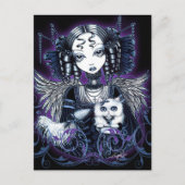 エリザベスホワイトペルシャ猫エンジェルポストカード ポストカード (正面)