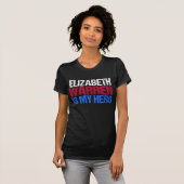 エリザベスワーレンは私の英雄です Tシャツ (正面フル)