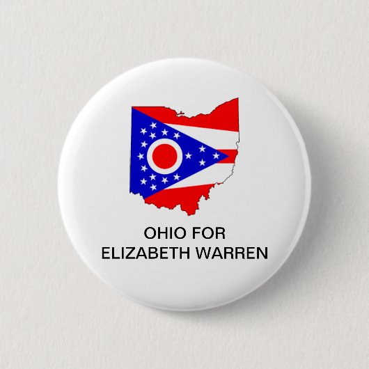 エリザベスワーレン2020ボタンのためのオハイオ州 缶バッジ (正面)