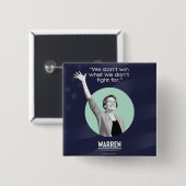 エリザベスワーレンPin -それのための戦い 缶バッジ (正面&裏面)