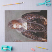 エリザベス吹女王のホワイトバブルガム 薄葉紙 (クラフト)