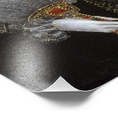 エリザベス吹女王の白いバブルガム フォトプリント            (角)