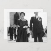 エリザベス女王とウォルター・ジャクソン・クーパー卿 ポストカード (正面/裏面)