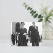 エリザベス女王とウォルター・ジャクソン・クーパー卿 ポストカード (スタンド正面)