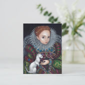 エリザベス女王とエルミン女王はがき ポストカード (スタンド正面)