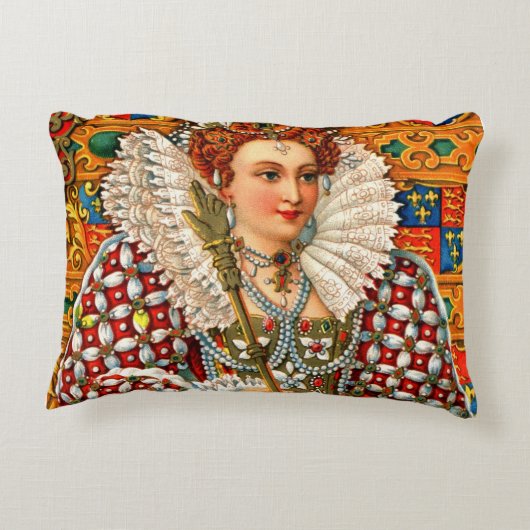 エリザベス女王のアクセントの枕 アクセントクッション (裏面)