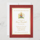 エリザベス女王のダイヤモンド・ジュビリー・パーティー招待状 招待状 (裏面)