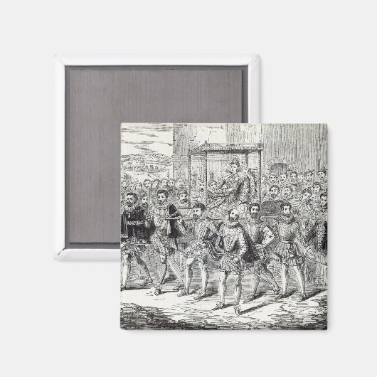 エリザベス女王の州進行 マグネット (正面/裏面)