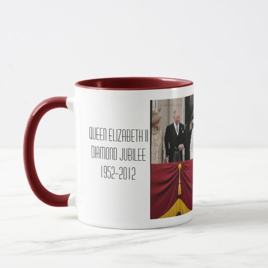エリザベス女王の60周年記念の記念するマグ マグカップ (左)