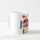 エリザベス女王の60周年記念2012年 コーヒーマグカップ (正面左)