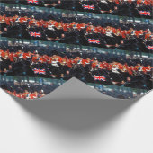 エリザベス女王フィリップ・ロンドン ラッピングペーパー (角)