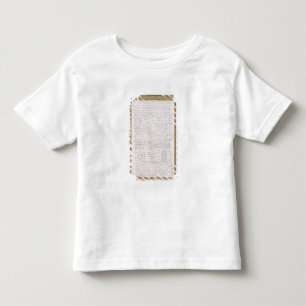 エリザベス女王一世からのFrancoisへの手紙のファクシミリ トドラーTシャツ