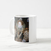 エリザベス女王一世のポートレート コーヒーマグカップ (正面左)