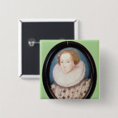 エリザベス女王一世のミニチュア 缶バッジ (正面&裏面)