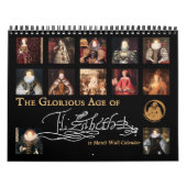 エリザベス女王一世の壁掛けカレンダーの見事な年齢 カレンダー (カバー)