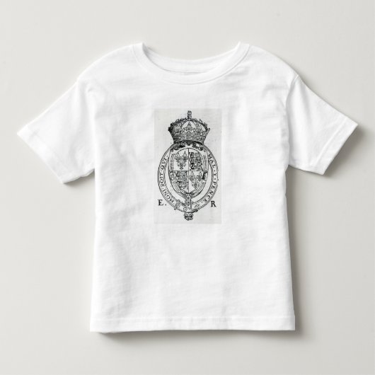 エリザベス女王一世の紋章付き外衣 トドラーTシャツ (正面)