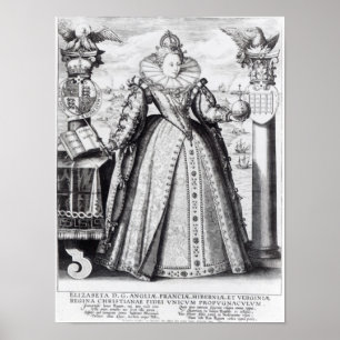 エリザベス女王一世1596年 ポスター