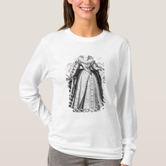 エリザベス女王一世1596年 Tシャツ (正面)