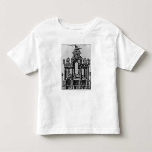 エリザベス女王一世1620年の墓 トドラーTシャツ (正面)