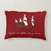 エリザベス女王一世"私の敵に"のアクセントの枕送って下さい アクセントクッション (裏面)