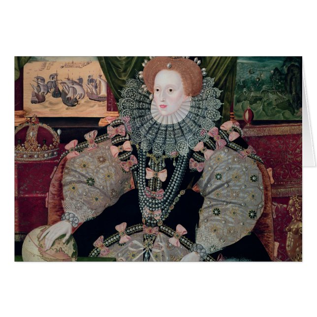 エリザベス女王一世、艦隊のポートレート、c.1588 (正面横)