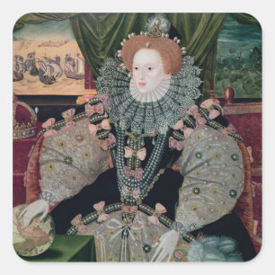 エリザベス女王一世、艦隊のポートレート、c.1588 スクエアシール