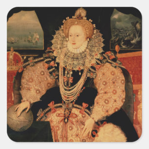エリザベス女王一世、艦隊のポートレート、c.1588 スクエアシール