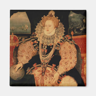 エリザベス女王一世、艦隊のポートレート、c.1588 マグネット