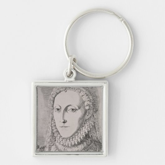 エリザベス女王一世(1533-1603年)、c.1572-75 (engravin キーホルダー (正面)