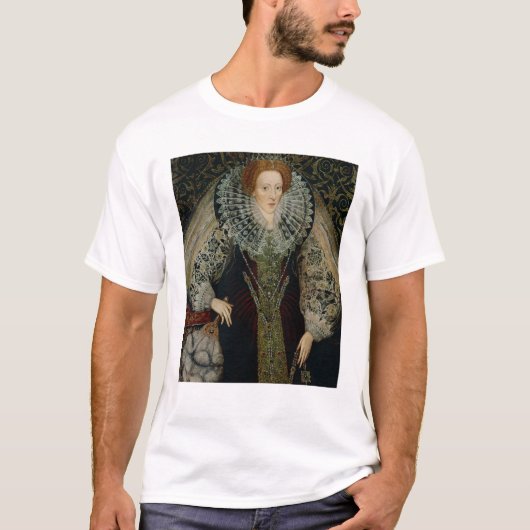 エリザベス女王一世、c.1585-90 tシャツ (正面)
