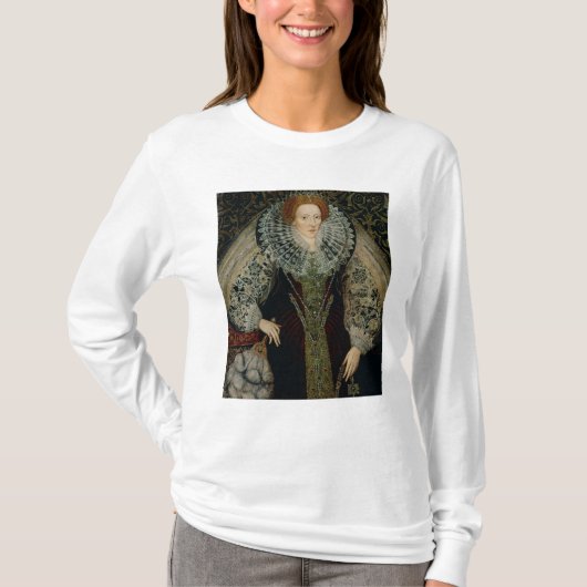 エリザベス女王一世、c.1585-90 tシャツ (正面)