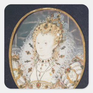 エリザベス女王一世、c.1595-1600 スクエアシール