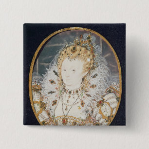 エリザベス女王一世、c.1595-1600 缶バッジ