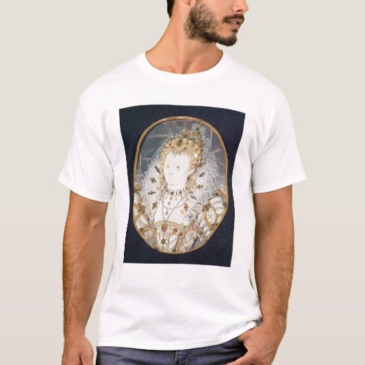 エリザベス女王一世、c.1595-1600 tシャツ (正面)
