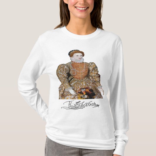 エリザベス女王一世 Tシャツ (正面)