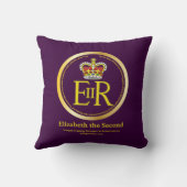 エリザベス女王二世の統治 クッション (裏面)