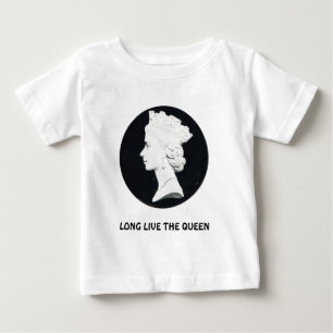 エリザベス女王二世は、長く女王住んでいます ベビーTシャツ