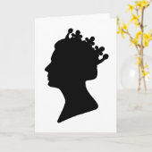 エリザベス女王二世 カード (黄色い花)