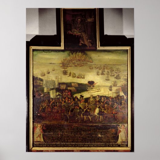 エリザベス女王1世の到着はティルベリー ポスター (正面)