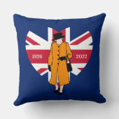 エリザベス女王2世統一された王国王妃ハート クッション (裏面)