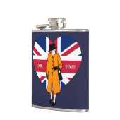 エリザベス女王2世統一された王国王妃ハート フラスク (左)