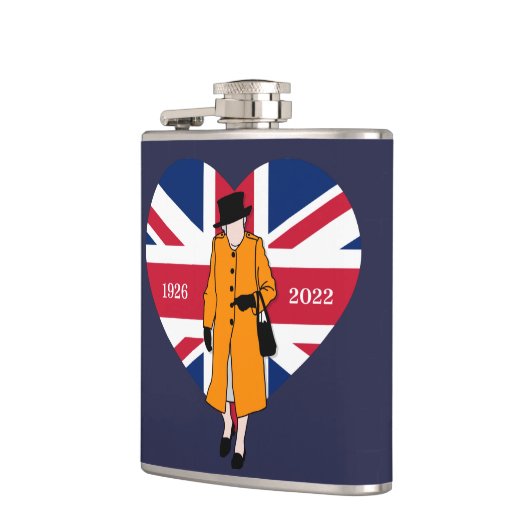 エリザベス女王2世統一された王国王妃ハート フラスク (左)