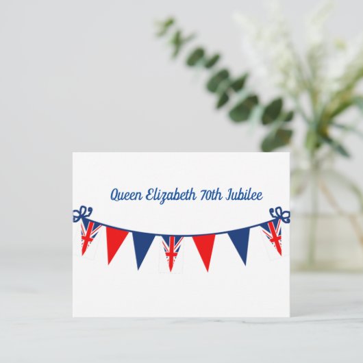 エリザベス女王70thジュビリー ポストカード (スタンド正面)