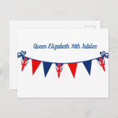 エリザベス女王70thジュビリー ポストカード (正面/裏面)